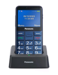 Panasonic KX-TU155 - Telefono con funzionalità - dual SIM - microSD slot - display LCD - 240 x 320 pixel - rear camera 0.3 MP - blu